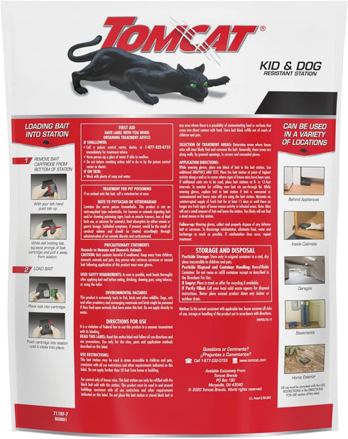 Tomcat Mouse Killer Child and Dog Resistant, Refillable Station...